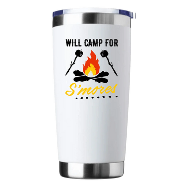 Will Camp For Smores Insulated Vacuum Sealed Tumbler